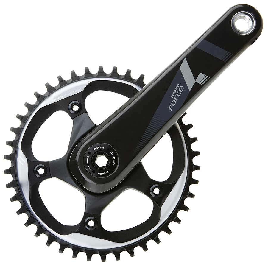 SRAM Force 1 Crankset - 10/11-Speed 42t 110 BCD BB30/PF30 Spindle Interface BLK