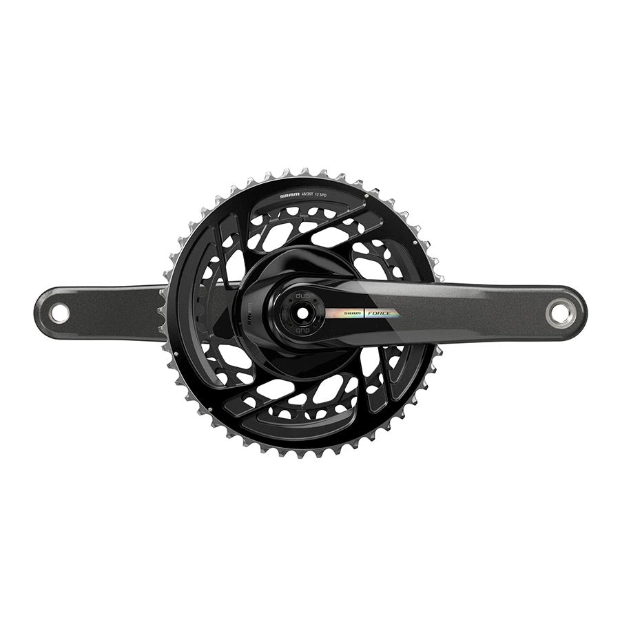 SRAM Force D2 2x Crankset Speed: 12 Spindle: 28.99mm BCD: Direct Mount DUB Road Disc