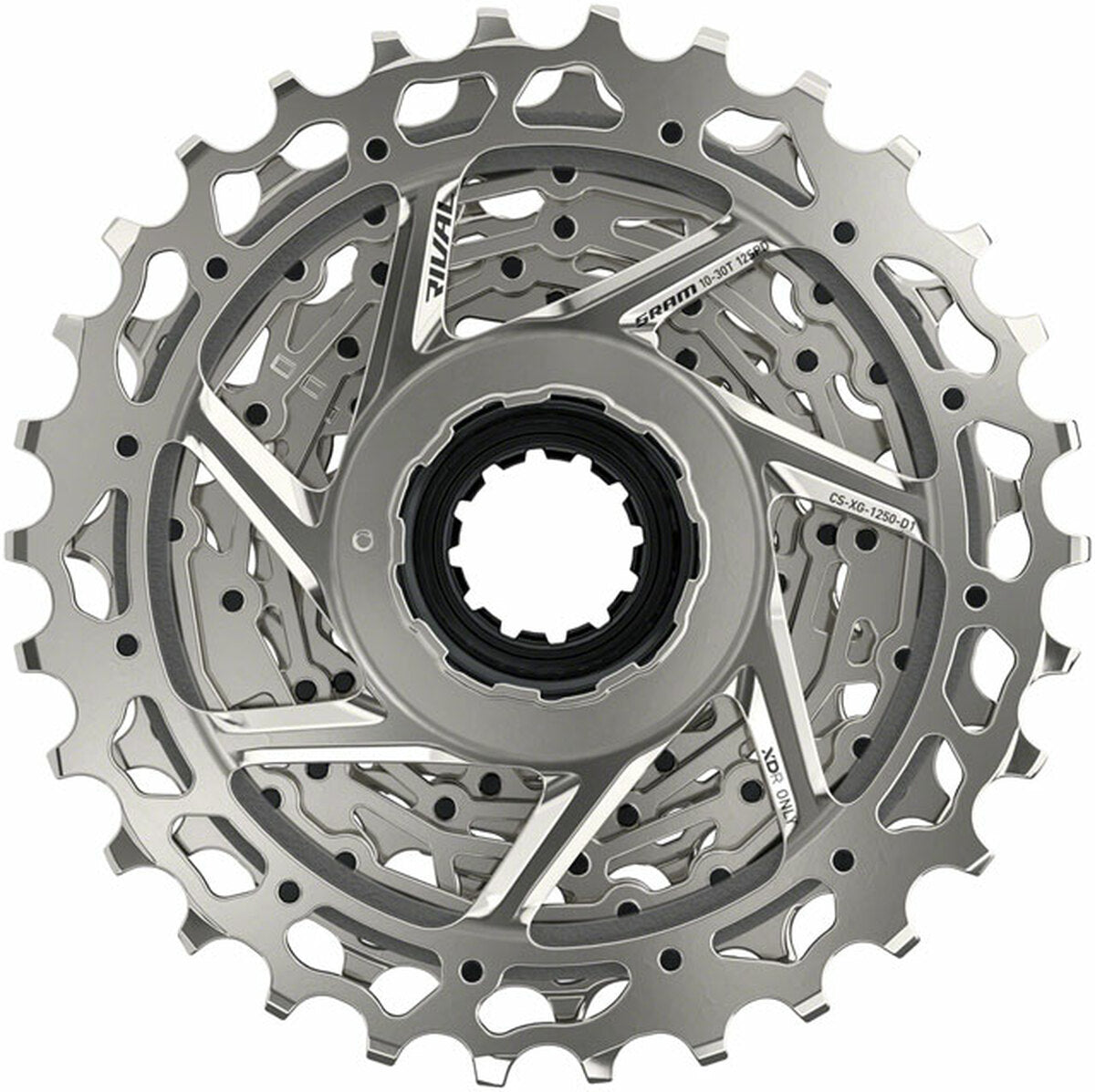 SRAM Rival AXS XG-1250 Cassette 12-Velocidades Plata Para XDR Driver Body D1