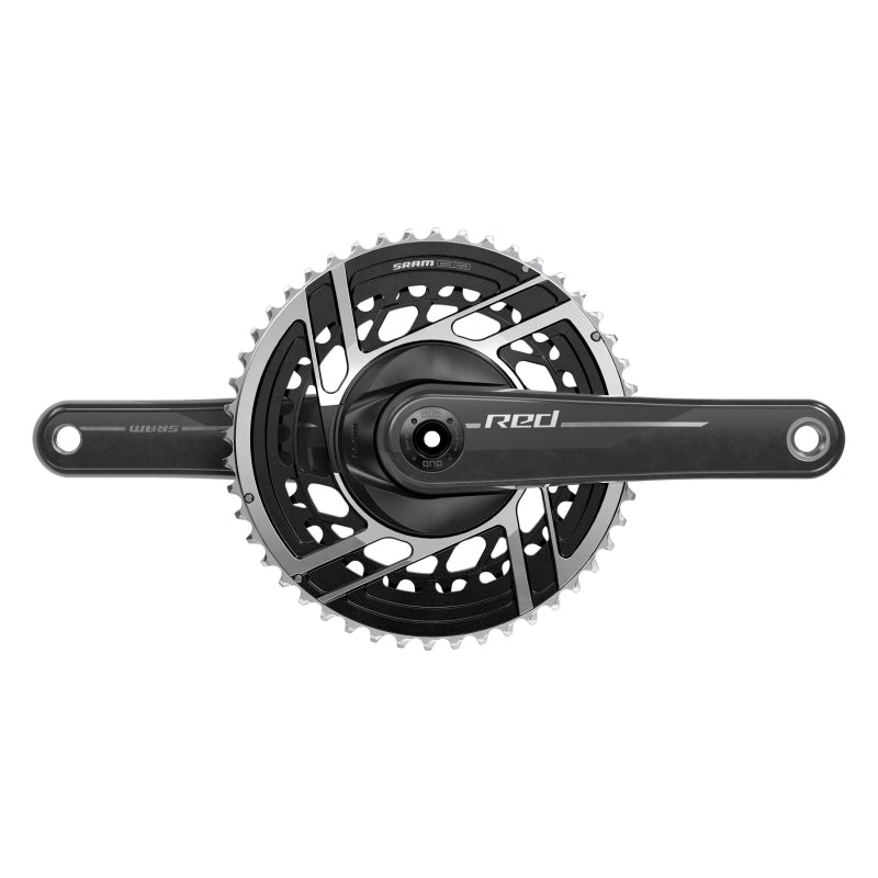 SRAM RED Crankset - 2x 12-Speed 8-Bolt Direct Mount DUB Spindle Interface Natural Carbon E1