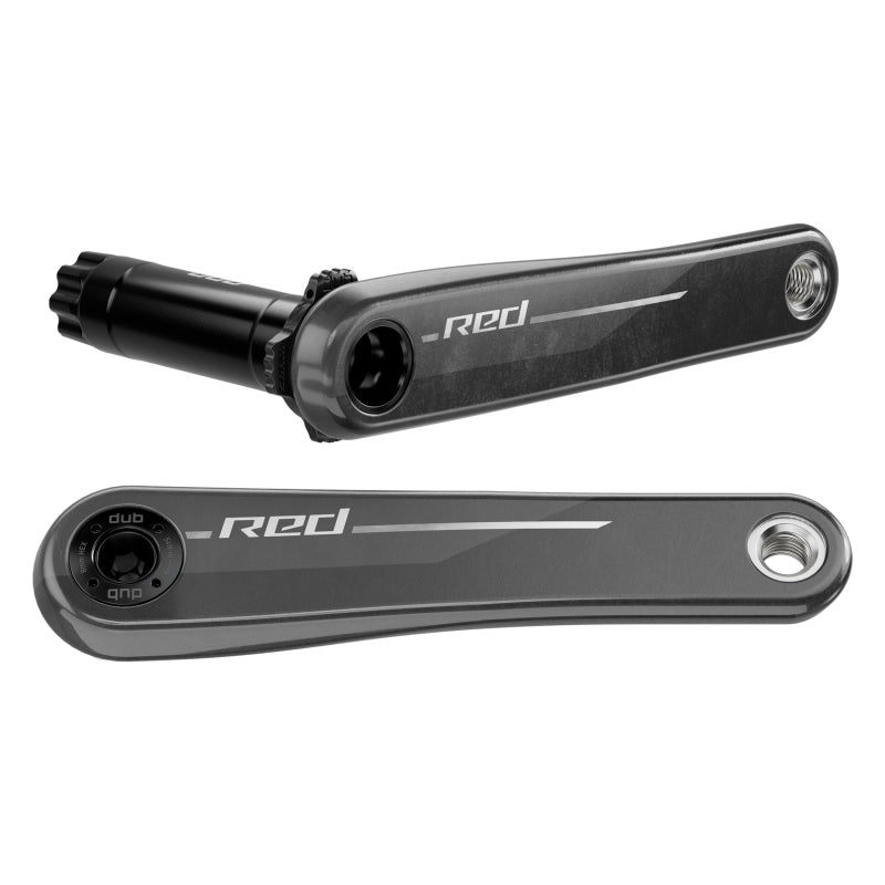 SRAM RED Crank Arm Assembly - 12-Speed 8-Bolt Direct Mount DUB Spindle Interface Natural Carbon E1 (160mm, 165mm, 167.5mm, 170mm, 172.5mm, 175mm)