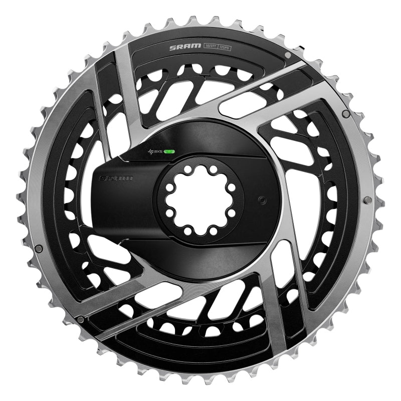 SRAM RED AXS 2x Power Meter Chainring Kit - 2x12-Speed 8-Bolt Direct Mount BLK/Silver