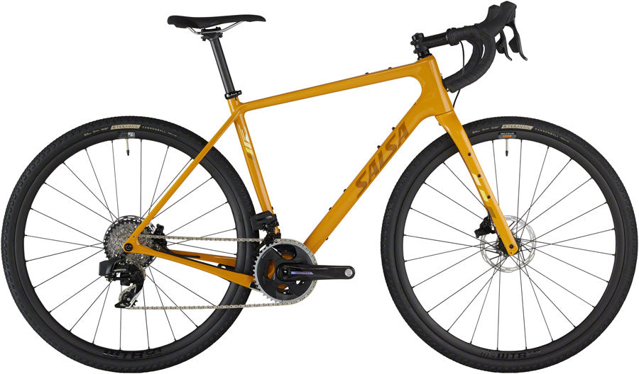 Salsa Warbird C Force AXS Wide Bike - 700c Carbon Mustard Yellow