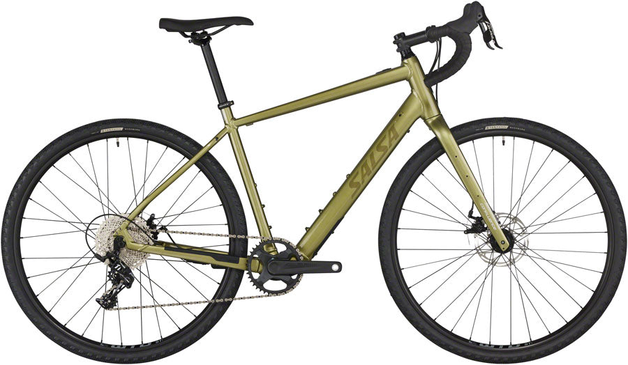 Salsa Confluence Apex 1 Ebike - 700c Aluminum Avocado Green