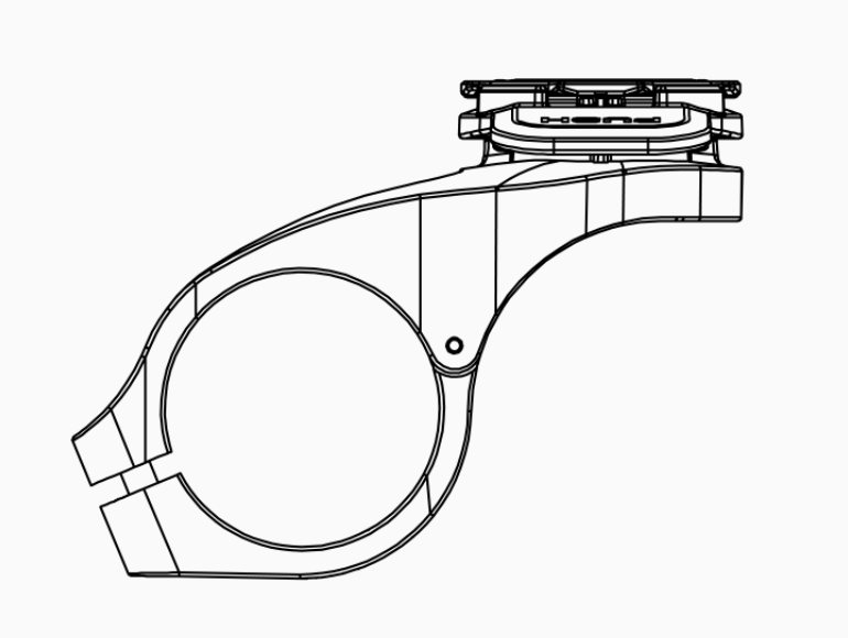 Quad Lock Out Front Mount Black