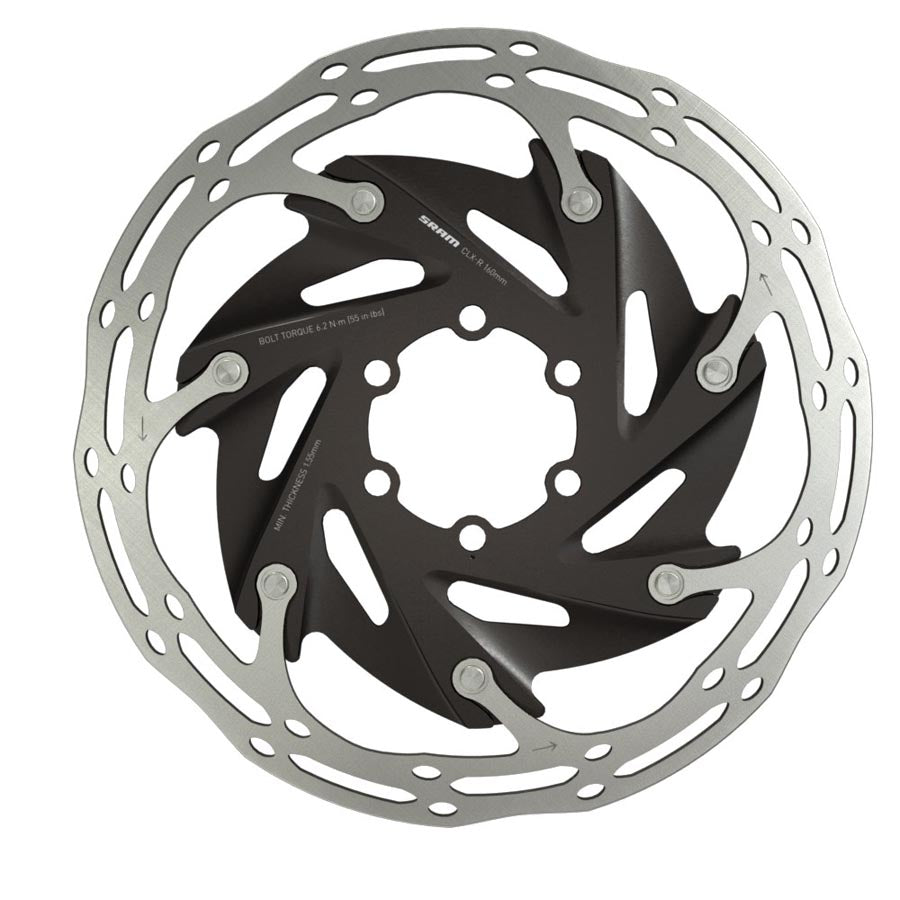 SRAM CenterLine XR Disc Brake Rotor - 6-Bolt Silver/Black