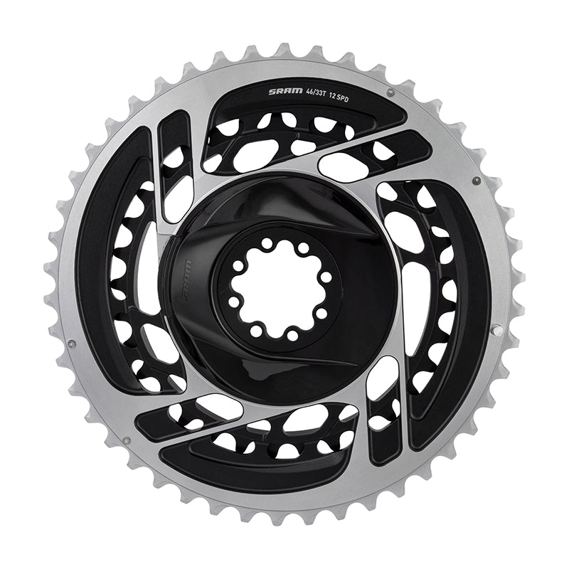 SRAM Red AXS 2x Chainring Direct Mount Pair Aluminum Grey