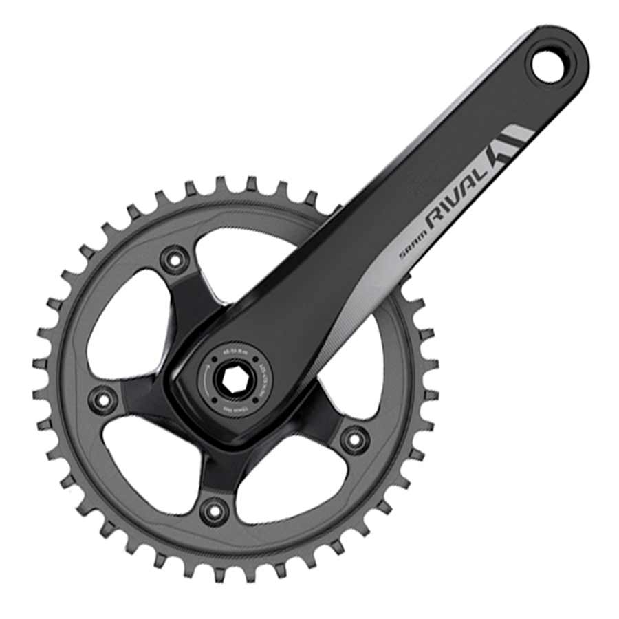 SRAM Rival 1 Crankset - 10/11-Speed 110 BCD Spindle Interface BLK