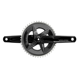 SRAM Rival AXS Crankset - 12-Speed, 107 BCD, DUB Spindle Interface, Black, D1