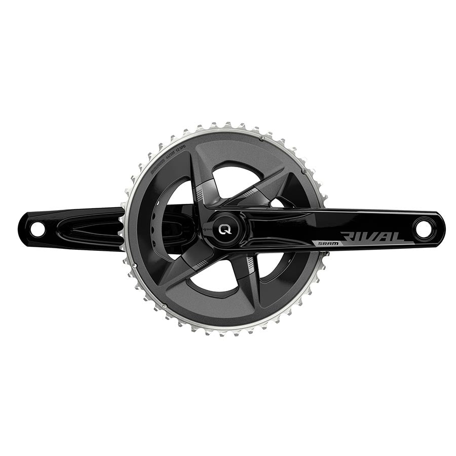 SRAM Rival AXS Crankset Quarq Power Meter - 12-Speed Yaw 107 BCD DUB Spindle Interface BLK D1