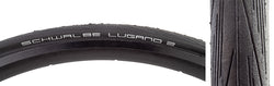 Schwalbe Lugano II Tire - Clincher Wire and Folding Black K-Guard Active Line