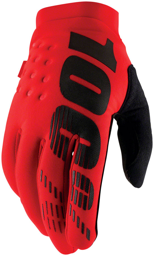 100% Brisker Gloves - Red