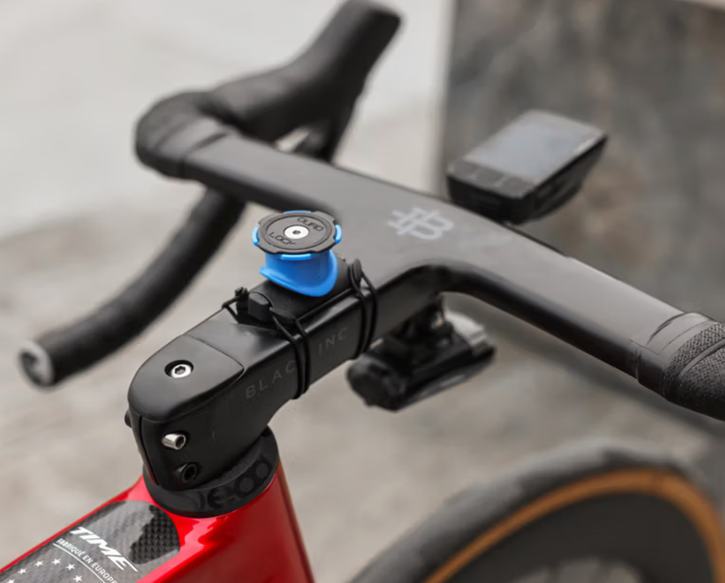 Quad Lock Stem/Handlebar Bike Mount Black/Blue