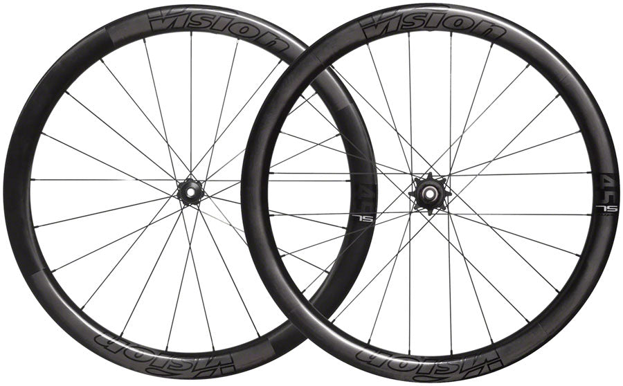 Vision Metron 45 SL TL Disc Wheelset - 700 Center-Lock HG/XDR Black