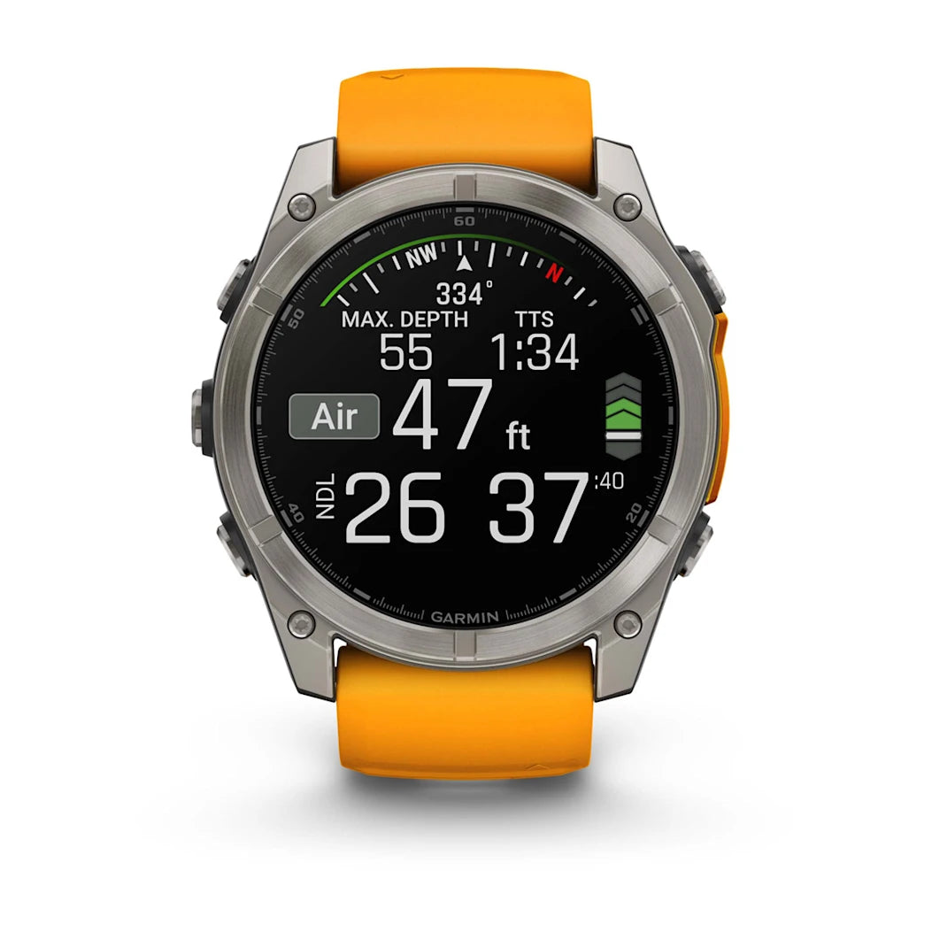 Garmin Fenix 8 AMOLED Sapphire Watch - Silicone Wristband