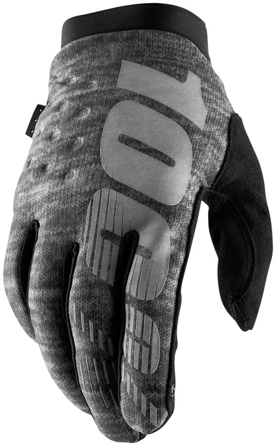 100% Brisker Gloves - Gray