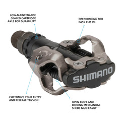 Shimano PD-M520L Black SPD, w/Cleat